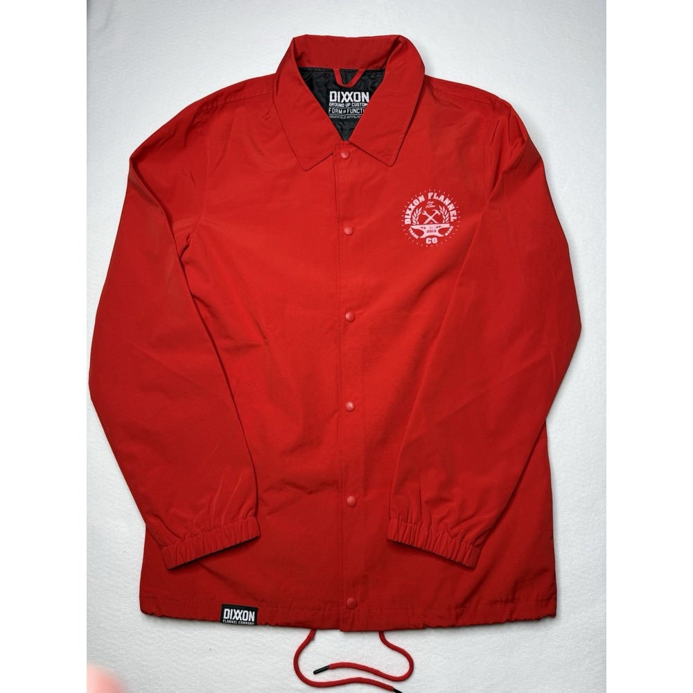 Dixxon Jacket Coaches Unite Men Med Red Windbreaker Coach Grunge Streetwear New